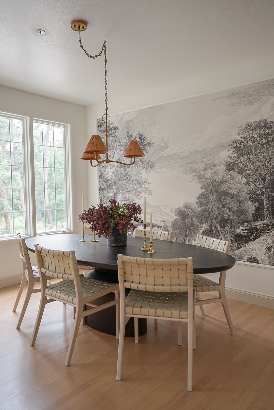 Modern cottage, French country dining designed by Halcyon Haus