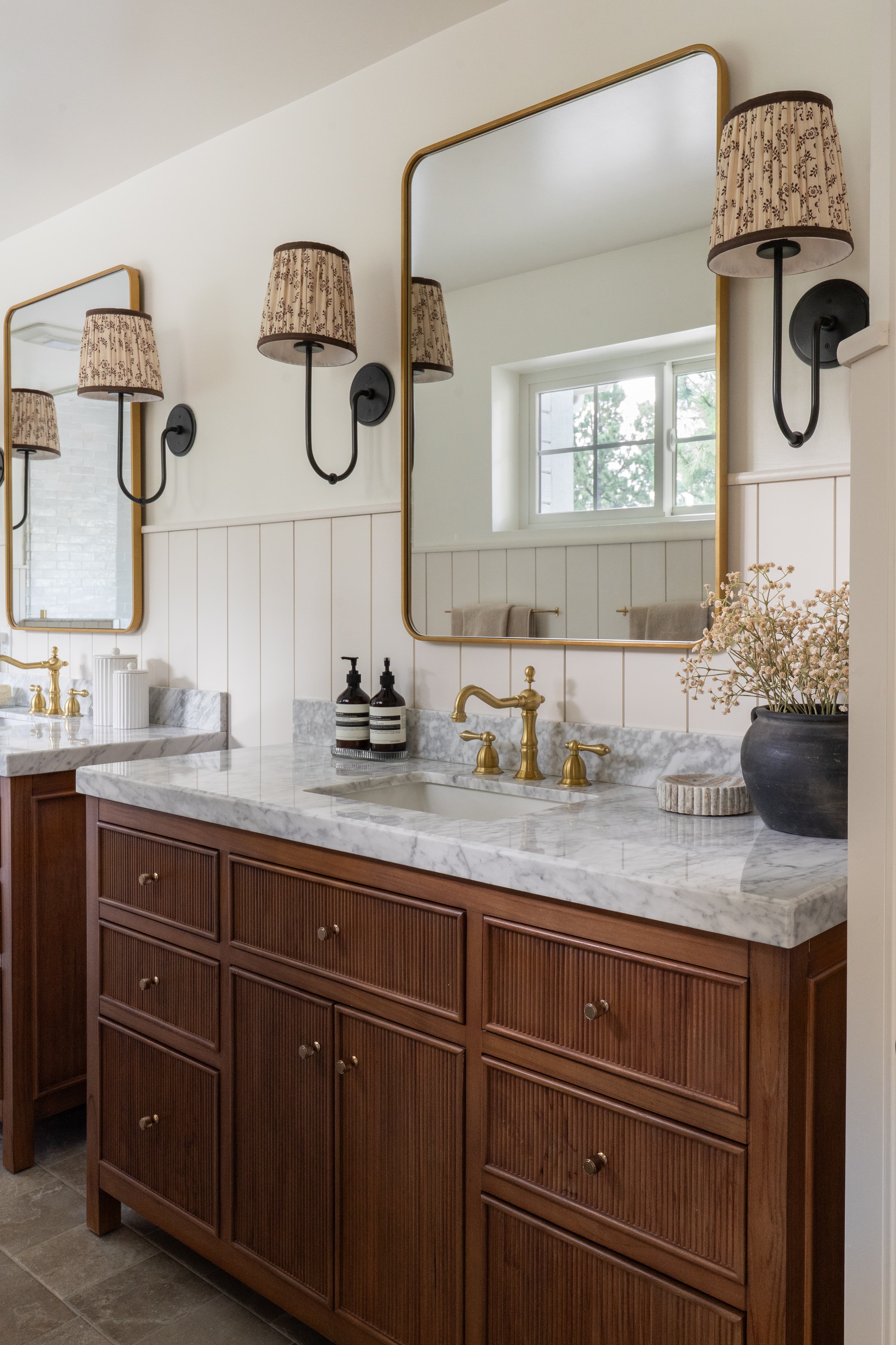 Canyon Cottage Primary Bath — interior design by Nikka Winchell, Halcyon Haus Denver