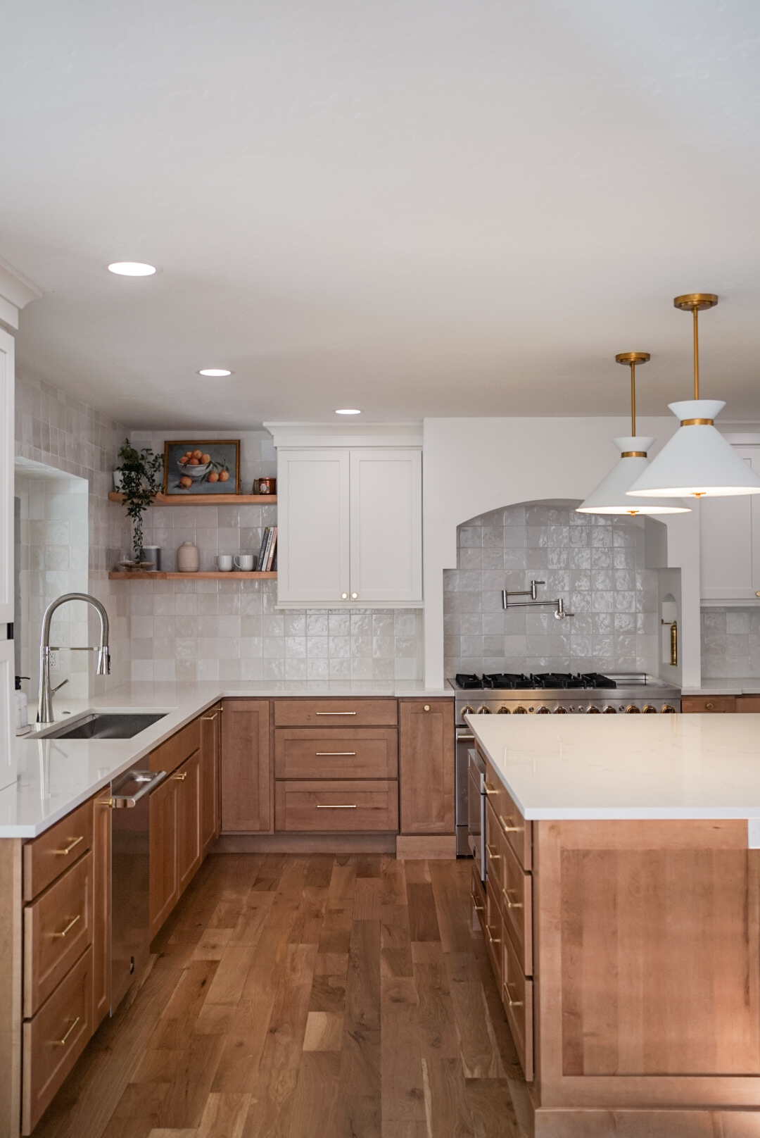 Greenwood Village two-toned kitchen renovation by Halcyon Haus